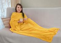 Плед коралфлис с рукавами 150*200 Дыня