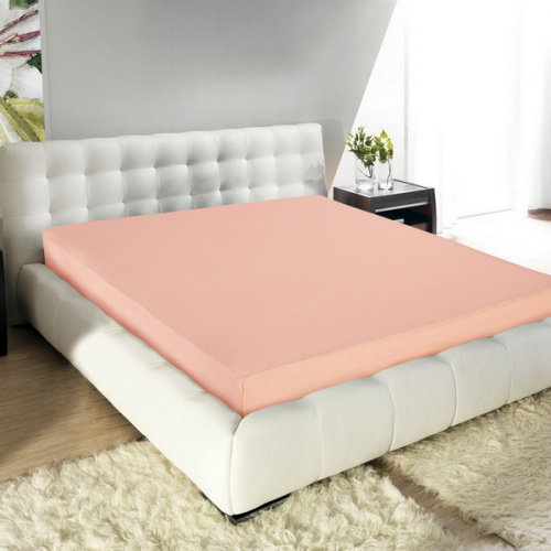 Простынь на резинке 140*200*20 Персик