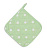 Прихватка 20х20 Горох Зеленый