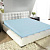 Простынь на резинке 200*200*20 Голубая