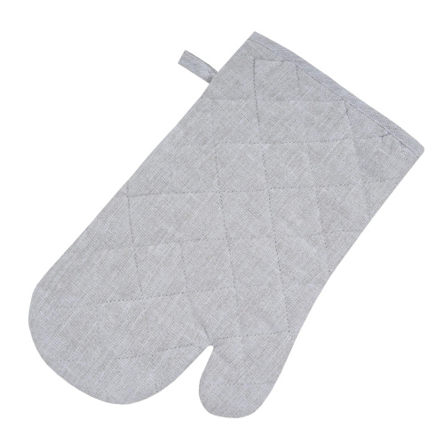 Варежка-прихватка Рогожка серая